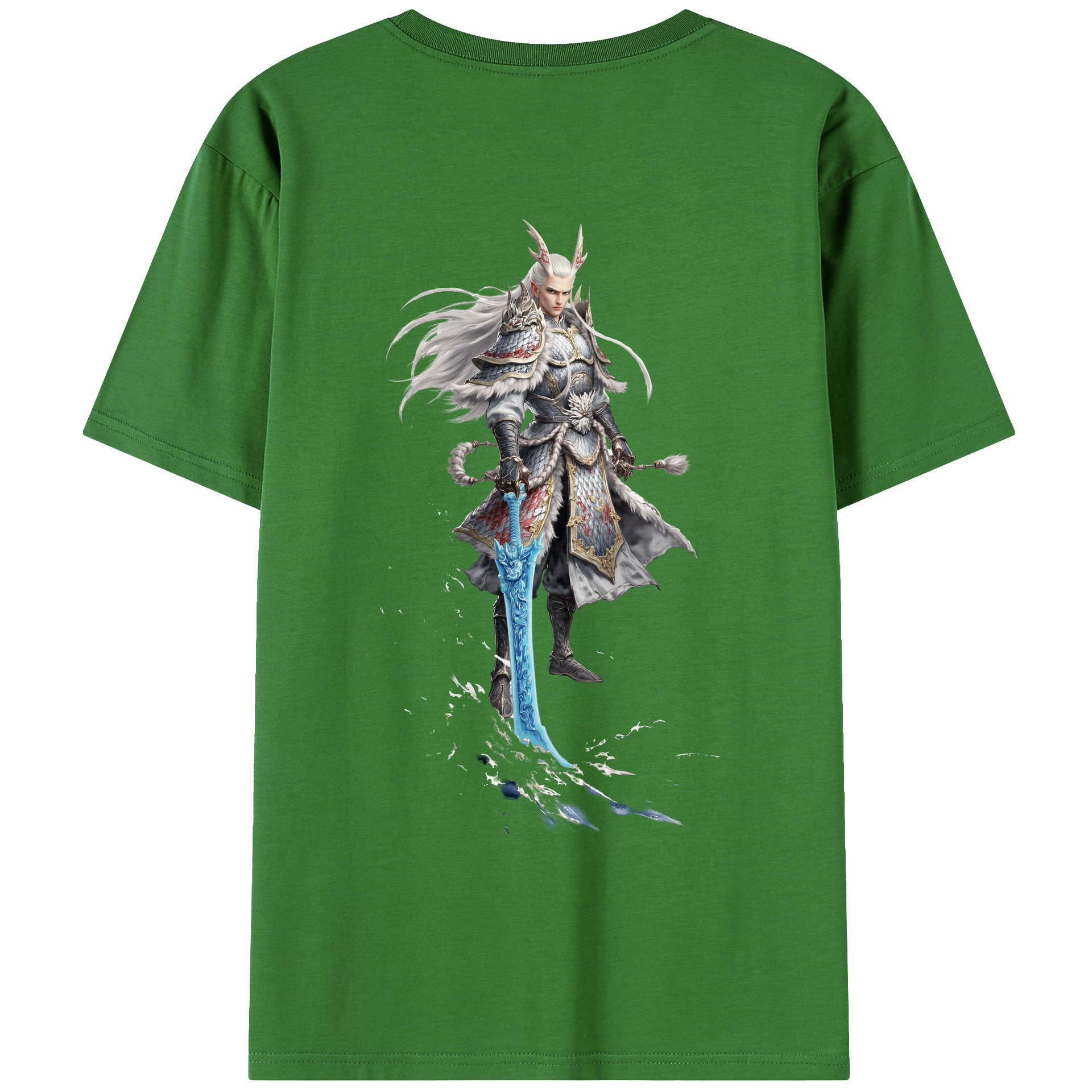 （画像用） Ne Zha 2 ナタ 魔童の大暴れ レディース半袖Tシャツ(バックプリント)
